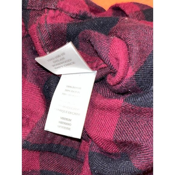 Rails Dylan Button Up Plaid Flannel Shirt Women's Size M Medium - Picture 8 of 9